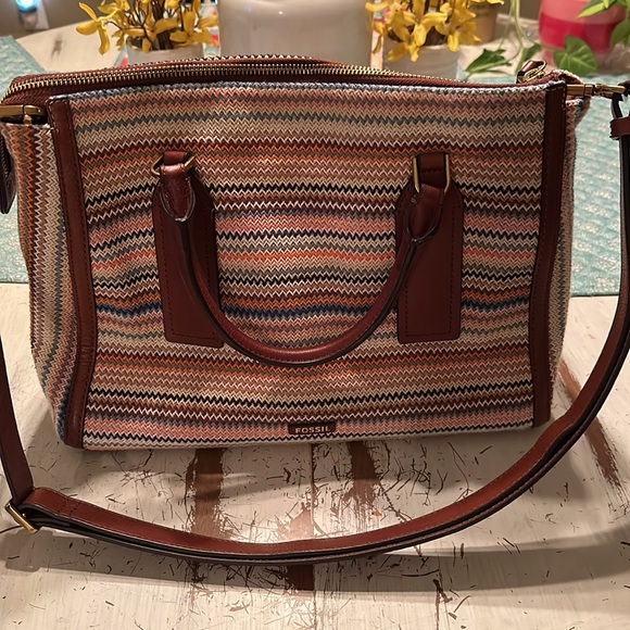 FOSSIL Parker Satchel/Crossbody and wristlet set - Picture 10 of 16